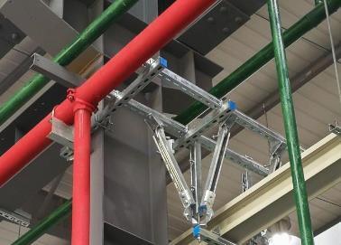 井陉矿该抗震支架的整体式支吊架结构协调性好